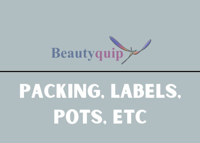 Packing Pots Labels etc