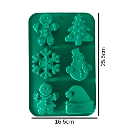 Christmas Soap Mold - 6 Cavity