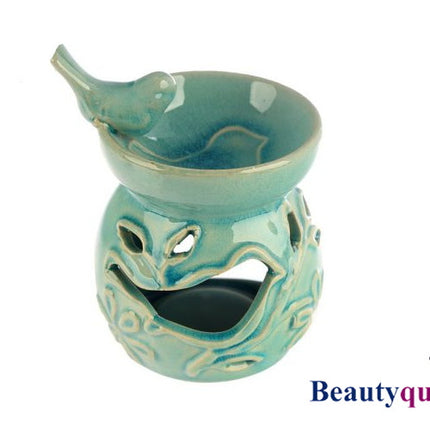 Flora Bird Bath Ceramic Oil Burner - Bird