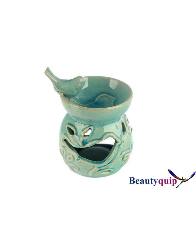 Flora Bird Bath Ceramic Oil Burner - Bird
