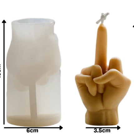 3D Middle Finger Candle & Soap Mold