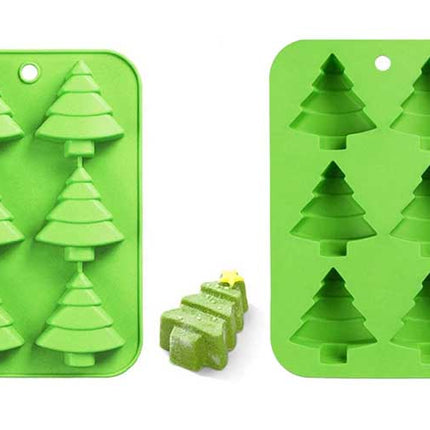 Christmas Trees Mold - 6 Cavity
