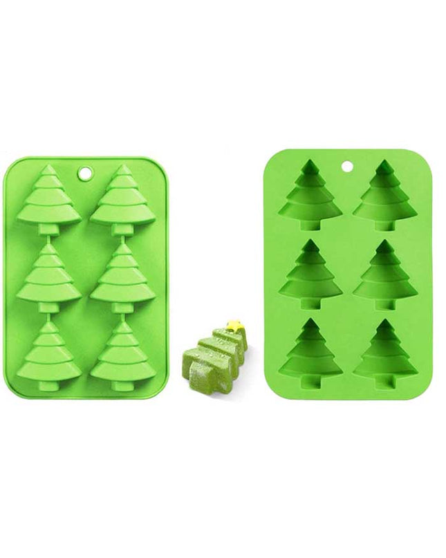 Christmas Trees Mold - 6 Cavity