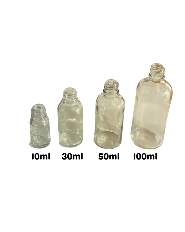 Clear Essential Oil Bottles