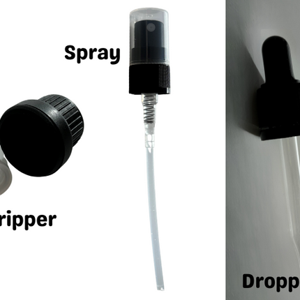 Green Essential Oil Bottles