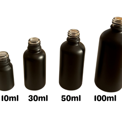 Black Essential Oil Bottles
