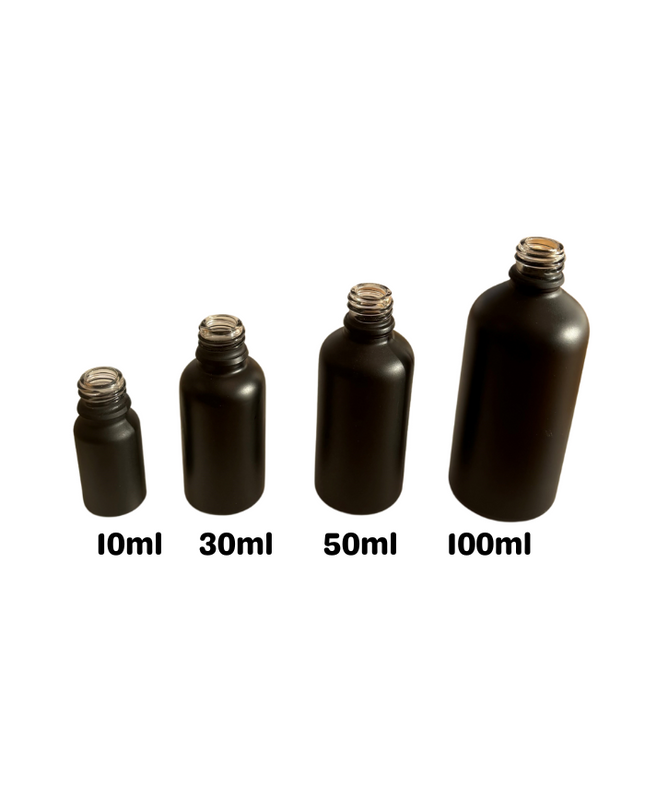 Black Essential Oil Bottles