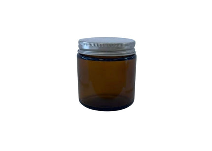 Glass Jar - Amber | Aluminium Lid - 100ml