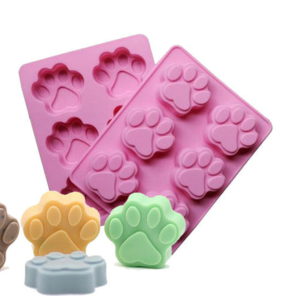 Paw Print Mold - 6 Cavity