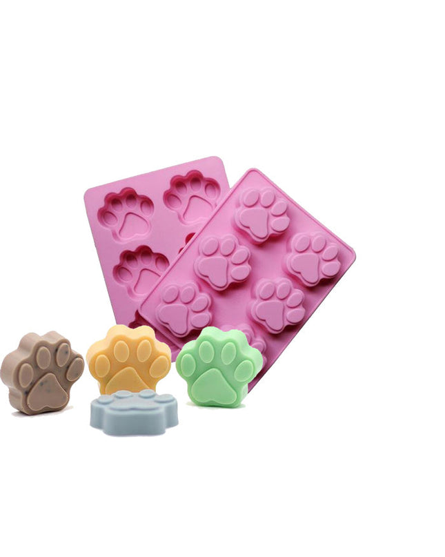 Paw Print Mold - 6 Cavity