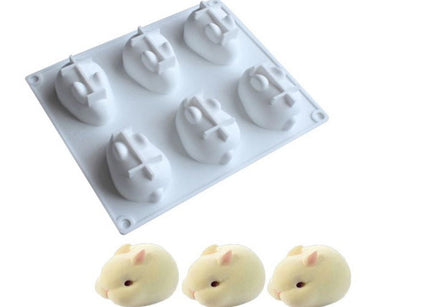 Rabbit Mold - 6 Cavity