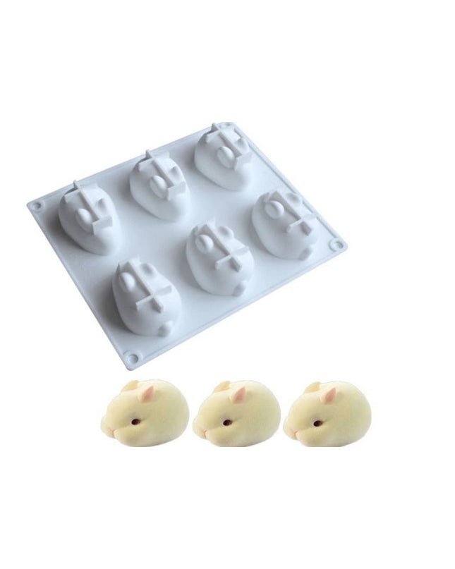 Rabbit Mold - 6 Cavity