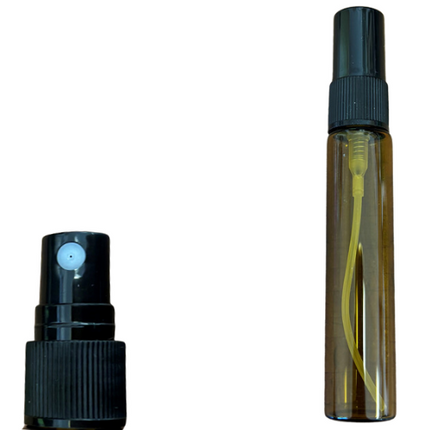 10ml Perfume Spray Bottle Amber Glass refillable / Essential Oil Spray Bottle