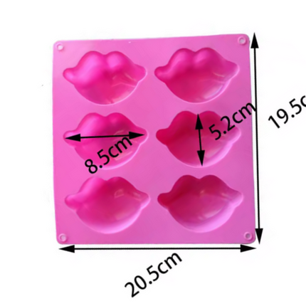 Big Lip Soap Mold - 6 Cavity