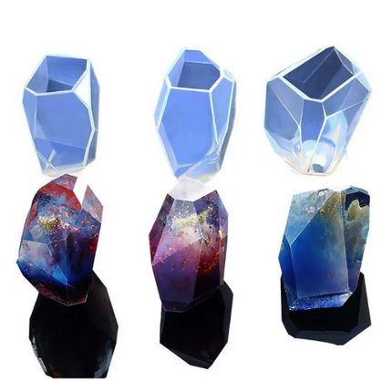 3PC Large Crystal Soap Mold