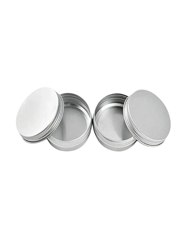Aluminium Tins Silver 50gm