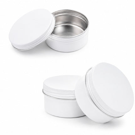 Aluminium Tins White 50gm
