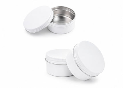 Aluminium Tins White 50gm