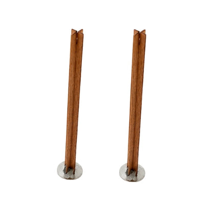 Cross Wooden Wicks with Metal Base