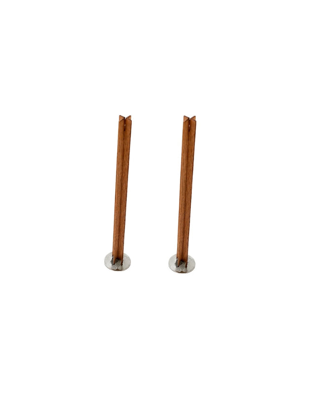 Cross Wooden Wicks with Metal Base