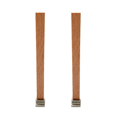 Narrow Wooden Wicks with Metal Base