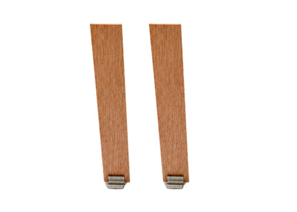 Thick Wide Wooden Wicks with Metal Base