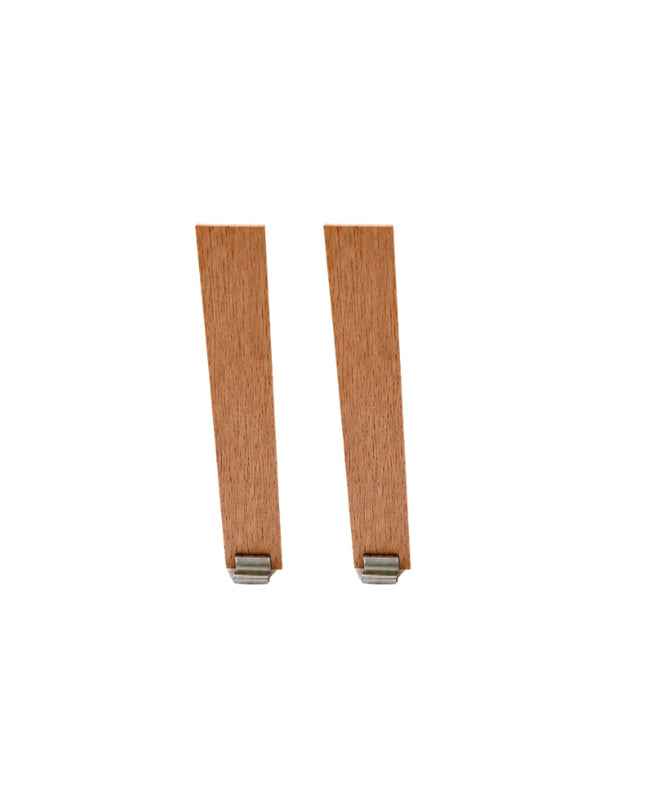 Wide Wooden Wicks with Metal Base
