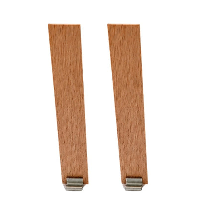 Thin Wide Wooden Wicks with Metal Base