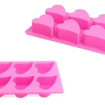 Funky Heart Mold - 6 Cavity