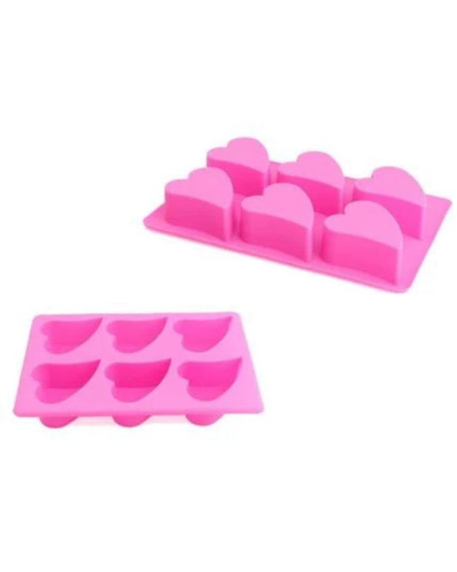Funky Heart Mold - 6 Cavity