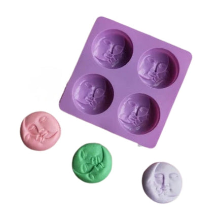 Moon Face Mold - 4 Cavity