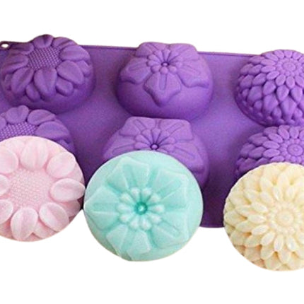 Flower Pattern Mold - 6 Cavity