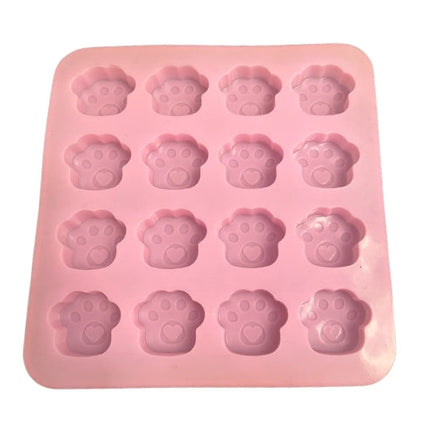Mini Paw Print Mold - 16 Cavity