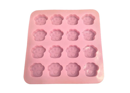 Mini Paw Print Mold - 16 Cavity