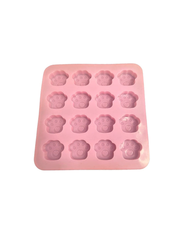 Mini Paw Print Mold - 16 Cavity