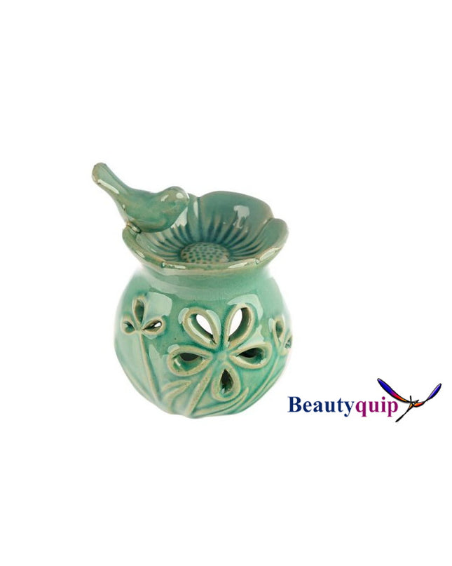 Flora Bird Bath Ceramic Oil Burner - Flower