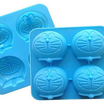 Smiley Cat Face Mold - 4 cavity