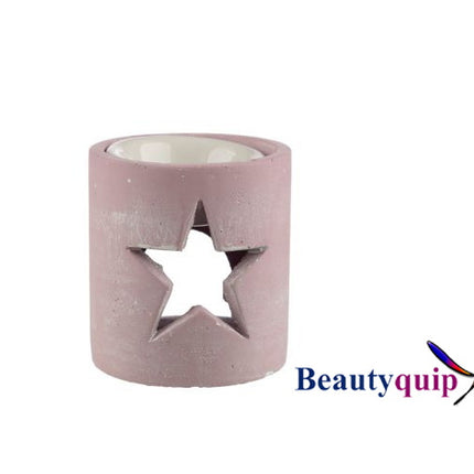 Pink Star Concrete Oil Burner