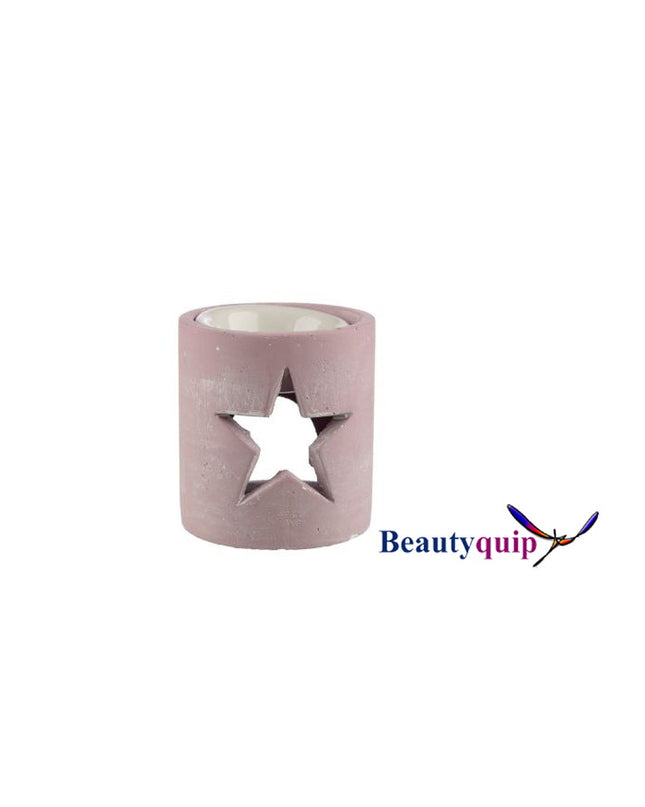 Pink Star Concrete Oil Burner