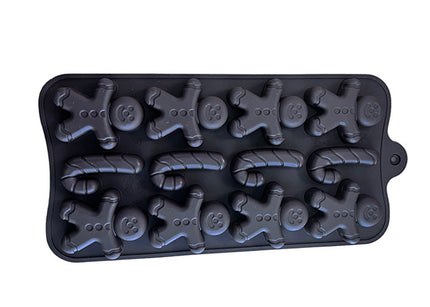 Candy Cane & Gingerbread Mold - 12 Cavity
