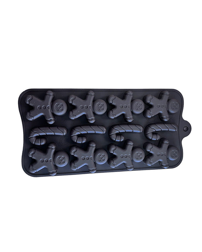 Candy Cane & Gingerbread Mold - 12 Cavity