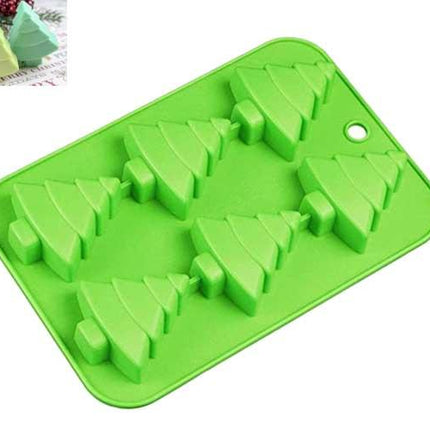 Soap Mold Christmas Trees 6 cavities