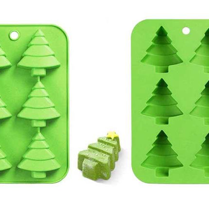 Soap Mold Christmas Trees 6 cavities