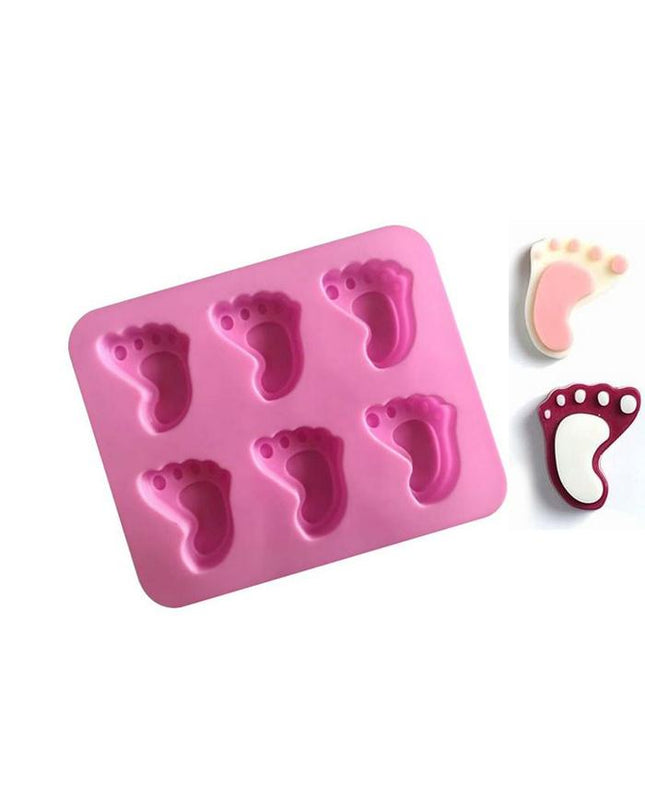 Soap Mold Footprint  x 6 Cavities