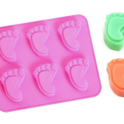 Soap Mold Footprint  x 6 Cavities