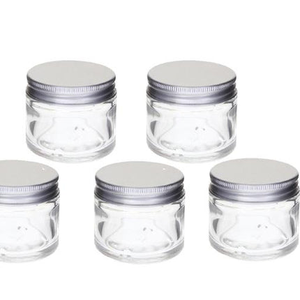 Aluminium Lid Glass Pots 15gm / Lip Balm Pots