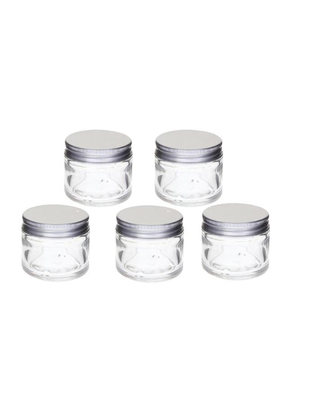 Aluminium Lid Glass Pots 15gm / Lip Balm Pots