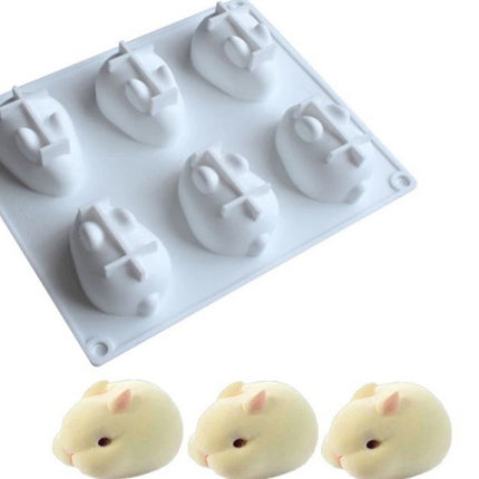 Soap Mold Rabbit x 6 cavities