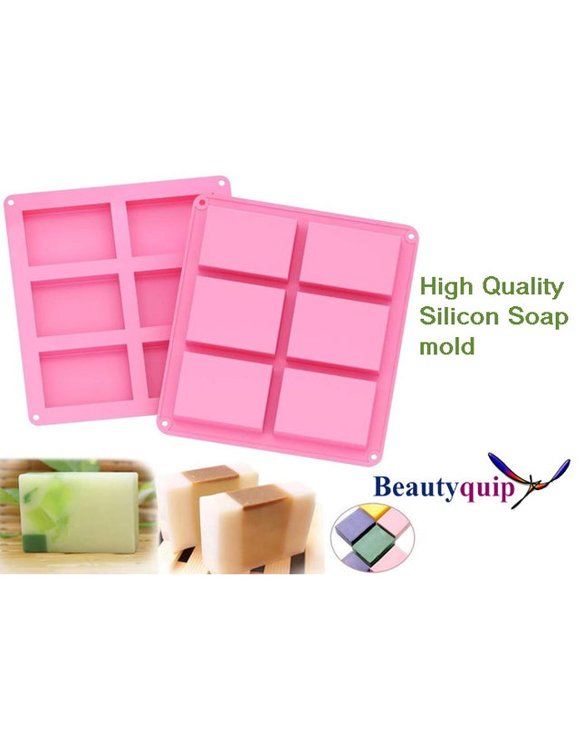 Soap Mold Reusable Rectangle x 6