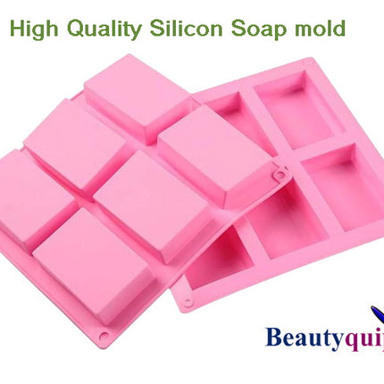 Soap Mold Reusable Rectangle x 6